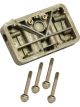 Holley Metering Block Conversion Cast Gold Iridited Model 4160 Kit