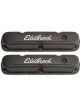 Edelbrock Valve Covers Signature Series Stock Black Logo Mopar SB Pair