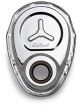 Edelbrock Timing Cover 1-Piece w/ Welded Reinforcement Plate Chrome SB