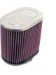 K&N Clamp-On Oval Straight Air Filter