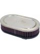 K&N Dual Flange Clamp-On Oval Air Filter