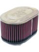 K&N Dual Flange Clamp-On Oval Air Filter