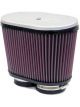K&N Dual Flange Clamp-On Oval Air Filter
