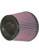 K&N Round Tapered Air Filter - Carbon Fiber Top