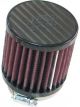 K&N Round Straight Air Filter - Carbon Fiber Top