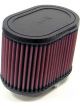 K&N Clamp-On Oval Straight Air Filter