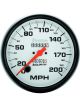 Auto Meter Speedo Phantom Series 0-200 MPH 5