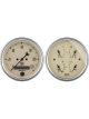 Auto Meter Gauge Kit Analog Antique Beige Speedo Water Temp Fuel Lvl Volt…