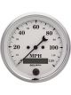 Auto Meter Gauge Old Tyme White Speedo Electric Programmable 0-120 MPH