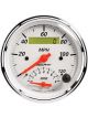 Auto Meter Combo Gauge Speedo Tacho Arctic White Analog 3 3/8