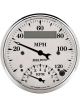 Auto Meter Combo Gauge Speedo Tacho Old Tyme White Analog 3 3/8