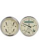 Auto Meter Gauge Kit Analog Speedo Tacho Fuel Lvl Water Temp Voltmeter Oi…