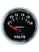 Auto Meter Gauge GS Voltmeter Short Sweep 8-18 V 2 1/16
