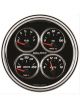 Auto Meter Gauge Kit Analog Designer Black Ii Water Temp Fuel Lvl Voltmet…