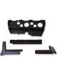 Auto Meter Gauge Panel ABS Plastic Black Four 2 1/16