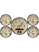 Auto Meter Gauges Antique Beige Speedo Water Temp Oil Pressure Fuel Lvl B…