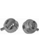 RPC Chrome Steel Twist-In Oil, Filler Cap With Tube, 2-3/8