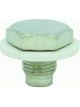 RPC Chrome Steel Magnetic, Drain Plug, 1/2