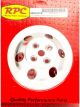 RPC Polished Alloy Water, Pump Upper Pulley, Double, Groove, 6.60