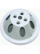 RPC Polished Alloy Water, Pump Upper Pulley, Single, Groove , 6.60