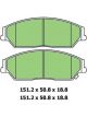 Protex Blue Brake Pads