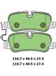 Protex Blue Brake Pads