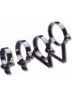 Nitrous Oxide Systems NOS Nitrous Bottle Brackets, Steel, Black Powd