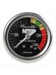 Nitrous Oxide Systems NOS Gauge; N2O Black,1-1/2,SS, Liquid Filled