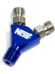 Nitrous Oxide Systems NOS Fitting, Y, -3 An, -3 An, 1/8 In. Npt, Alu