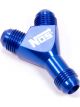 Nitrous Oxide Systems NOS Fitting, Y, -6 An Male All, Aluminum, Blue
