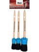 MLH Detailing Interior Wooden Brush 3 Pack