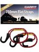 Carfit Heavy Duty Flat Strap 750mm Stretch Cord w/ HD Hook Set of 2
