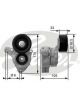 Gates DriveAlign Belt Tensioner