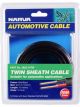 Narva 10A 3mm Twin Core Sheathed Cable 10M Red/Black w/ Black Tracer
