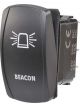 Narva 12/24V Off/On LED Sealed Rocker Switch w/Beacon Symbol Amber