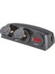 Narva HD Twin Surface Mount Accessory Sockets & 12/24V Dc LED Volt Mtr