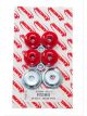 Rancho Shock Bushings, Polyurethane, Red, Pair