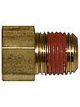Wilwood Fittings Brake Brass Male 1/8 In. Npt To Female 3/8 In.-24 T