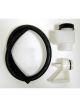 Wilwood Reservoir Remote 4 Oz. White Plastic Rubber Hose No Fitting