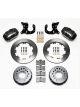 Wilwood Disc Brakes Rear Pro Series Solid Rotors 4-Piston Calipers (140-2115B)