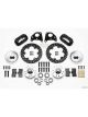 Wilwood Brake Kit Drilled Rotors Black Four Piston Calipers Front
