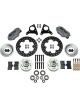 Wilwood Disc Brakes Front Cross-Drilled Rotors Black 4-Piston Cal