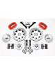 Wilwood Brake Kit Drilled Rotors Red Four Piston Calipers Front B