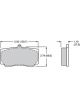 Wilwood Polymatrix Pad Set - 9828 A Integra Hp