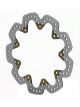 Wilwood Brake Rotor Super Alloy Cross-Drilled Surface Steel Natural