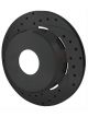 Wilwood Brake Rotor Drilled Slotted Carbon Iron Black E-Coat Pass