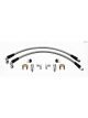 Wilwood Brake Hoses Flexline Braided Stainless Steel Outer Front Ch