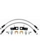 Wilwood Brake Lines Rear Braided Stainless Steel 16 In. Length Ford