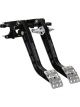 Wilwood Pedal Assembly Brake/Clutch Firewall Mount Aluminum Black R