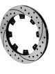 Wilwood Brake Rotor Srp Cross Drilled Slotted Carbon Iron Black E-